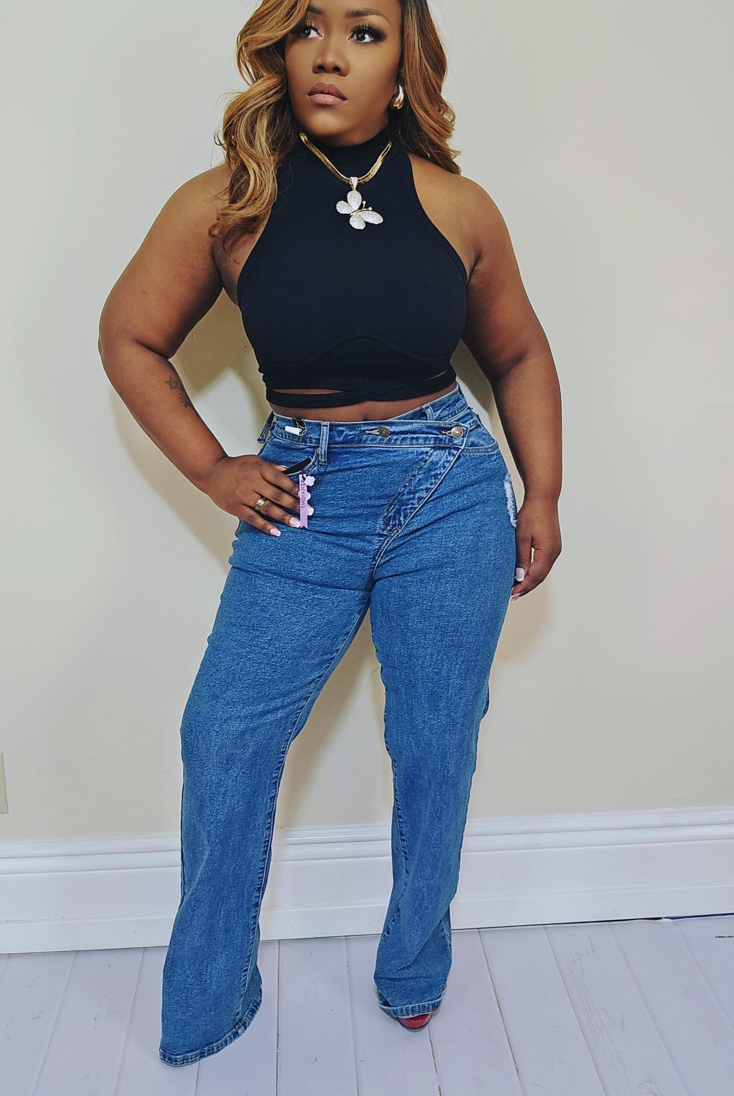 PANTALON JEANS VIBRANT ESTILO CLASICO EP-5129