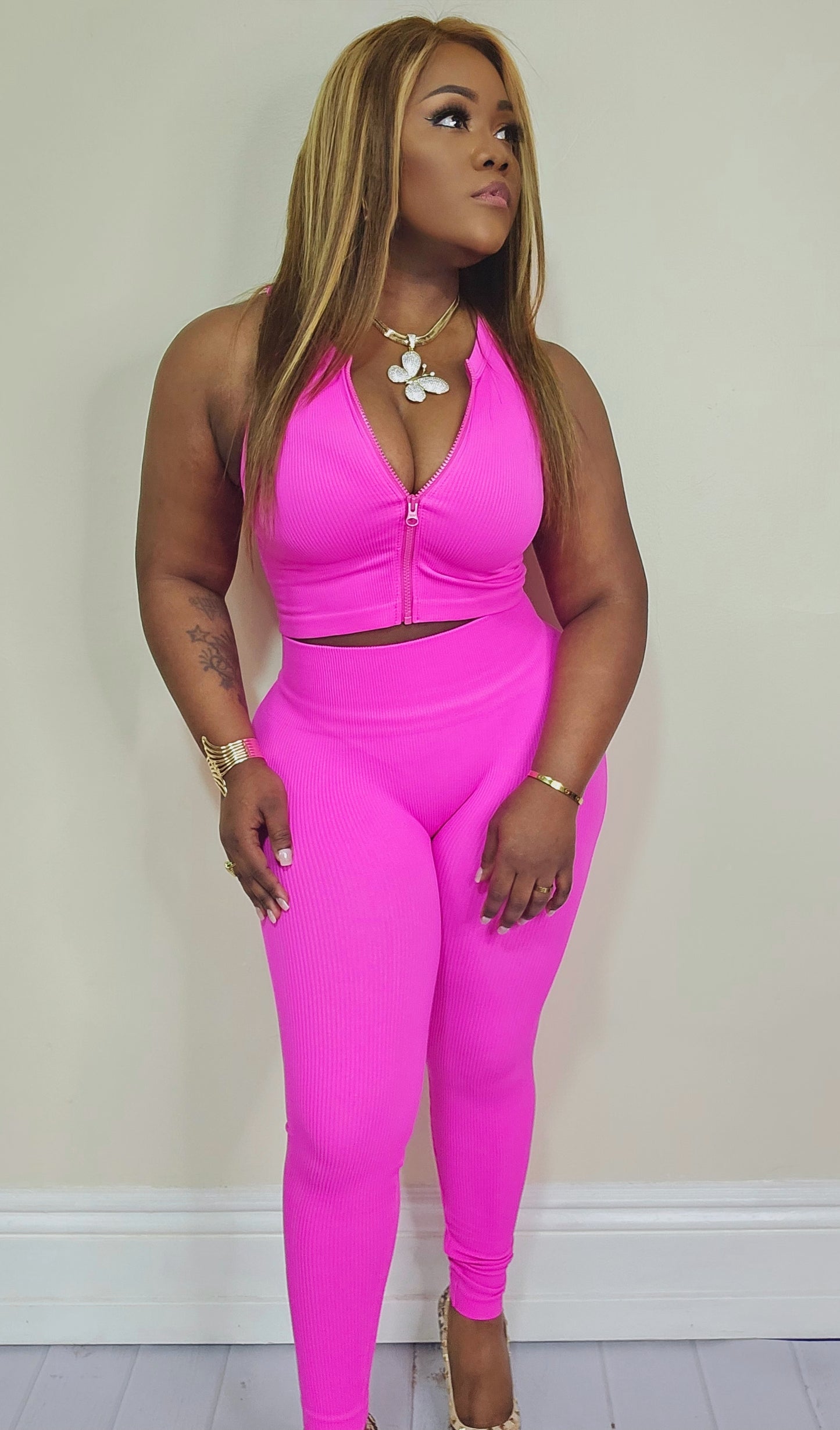 Set Reductor sin costuras rosa unitalla 1059546