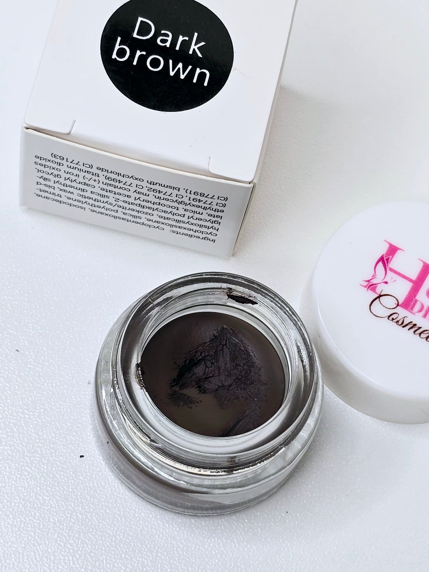 Dark brown eyebrow pomade | pomada para cejas cafe oscuro
