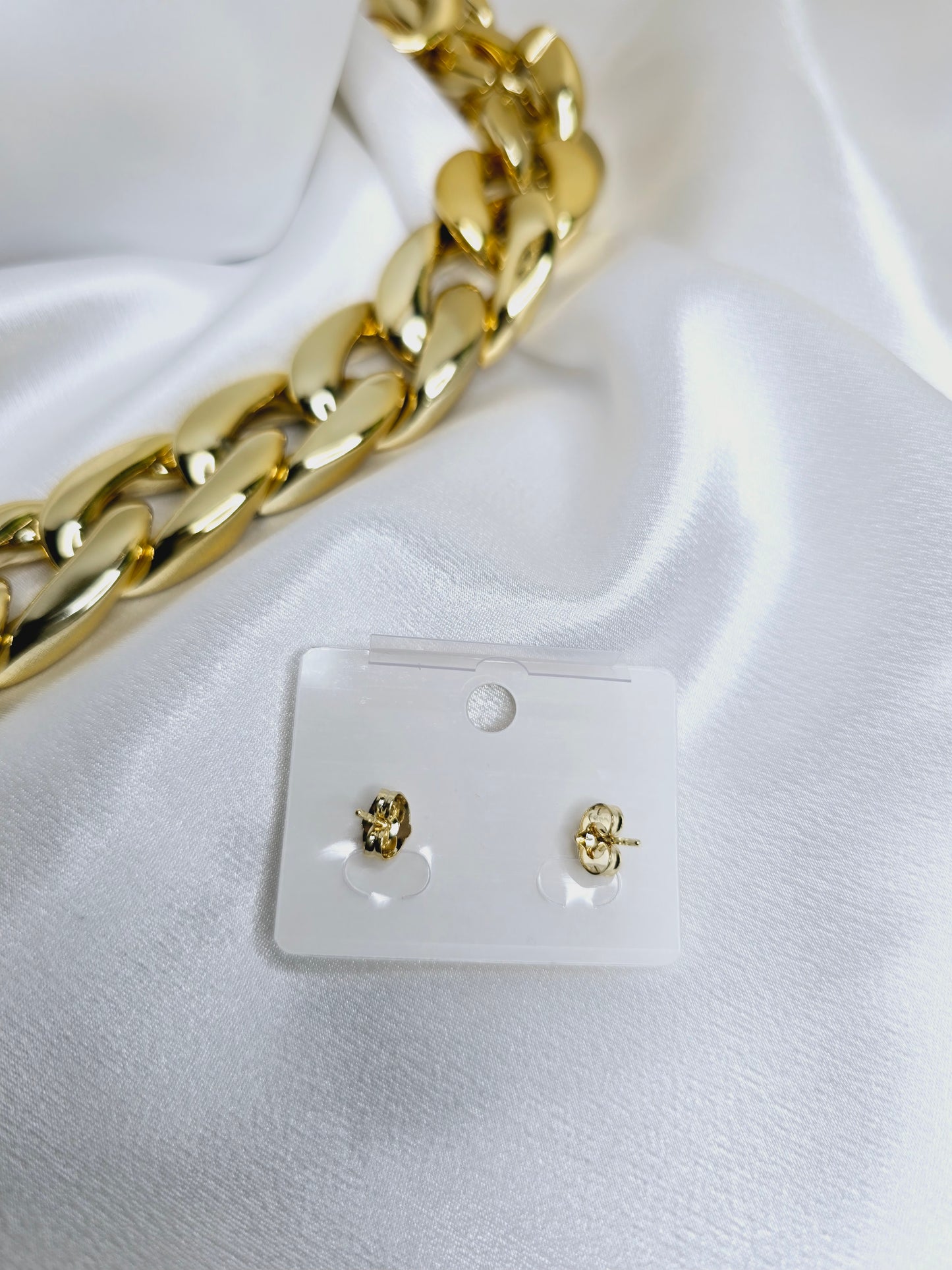 18k gold filled Multi earrings ear cuff medium size with rhinestone AR0038