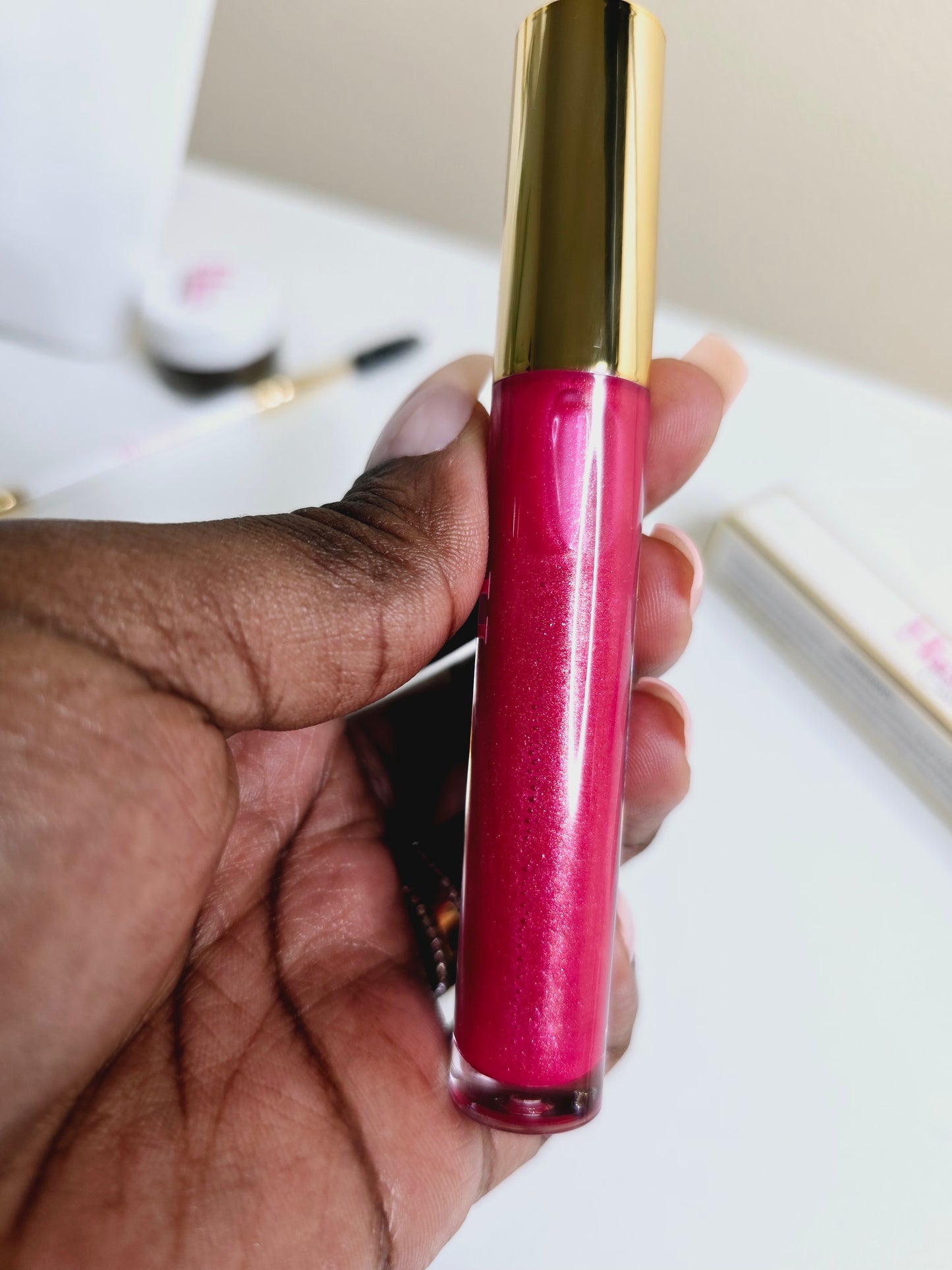 Angel lip gloss pearl rose Color
