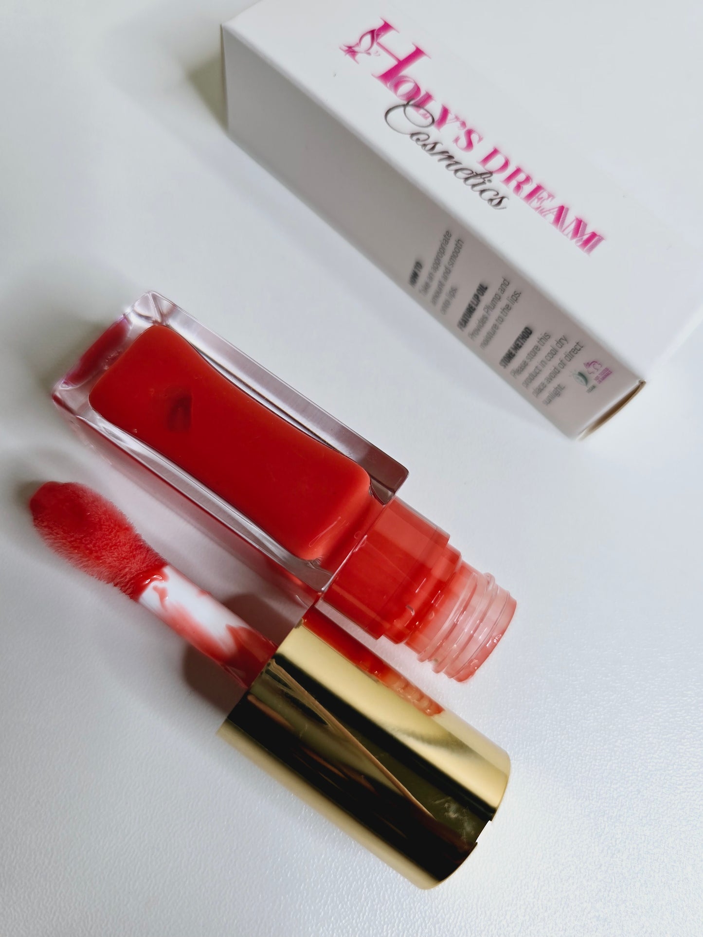 Strawberry Lip Oil filler effect