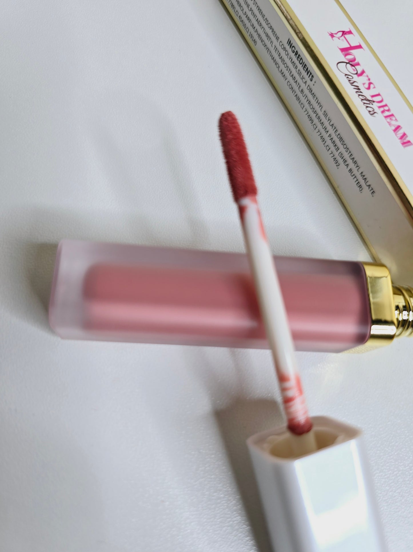 Coconut Matte Liquid lipstick light rose Color