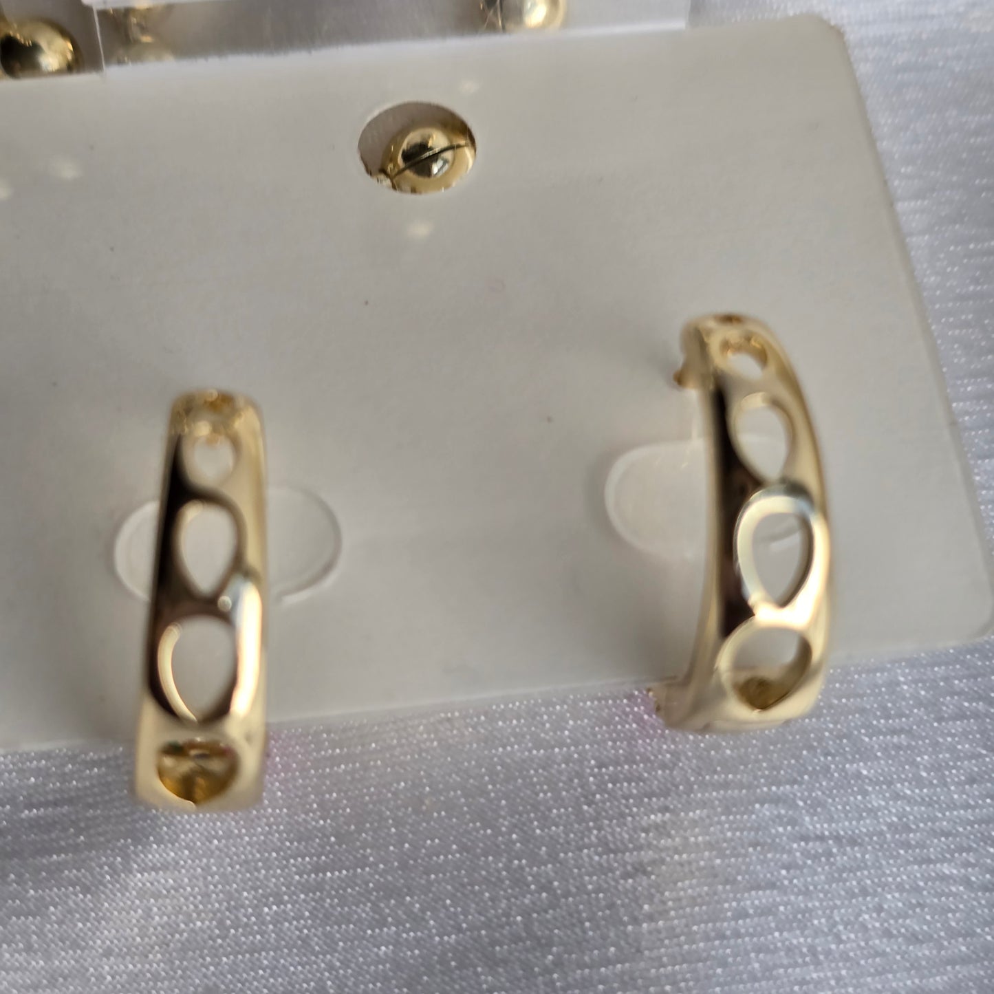 18k gold filled medium multicolor earring with rhinestone AR0017