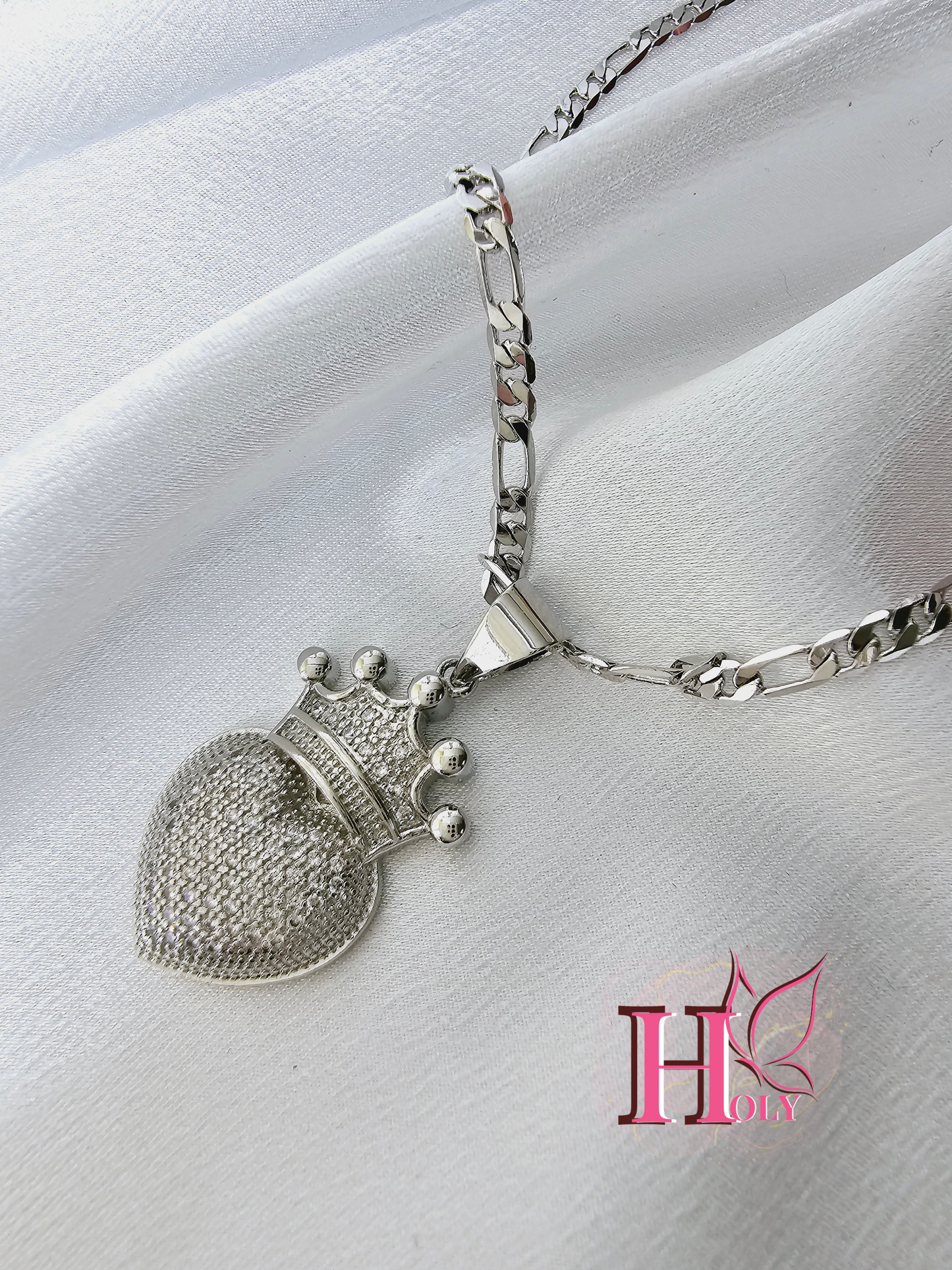 Cadena con dije Corazón con Corona DI004