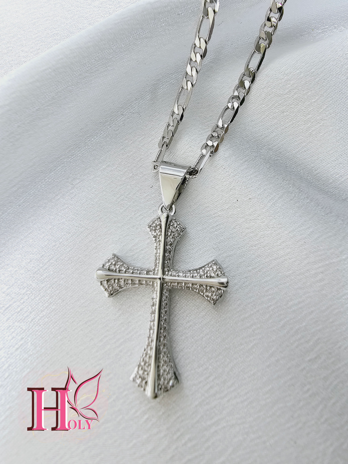 Cadena con dije Cruz Siríaca Plata DI008