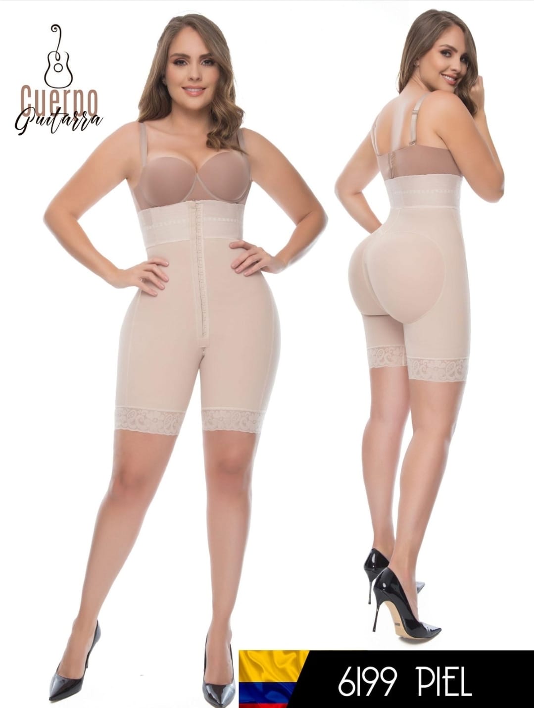6199 faja short colombiana Cuerpo de guitarra Butt Lifter Tummy Control short bbl surgery guitar body