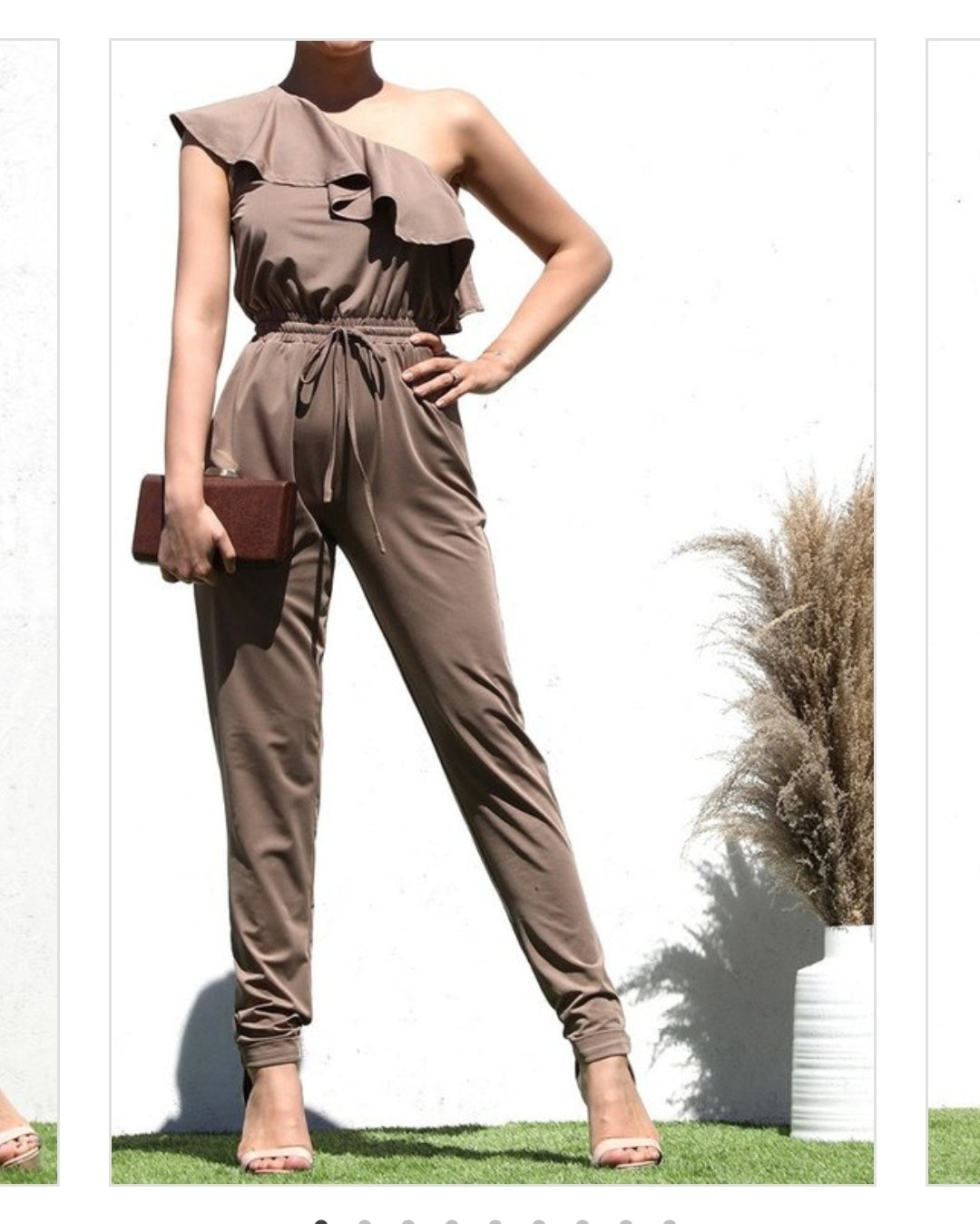 Jumpsuit stretch de 1 manga con Holan BEIGE DD4465