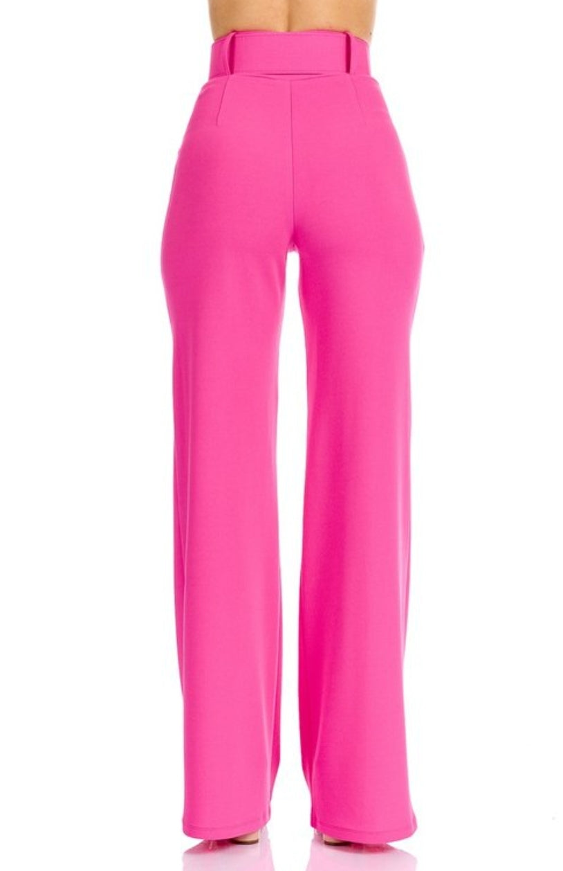 PANTALON DE VESTIR MAGENTA P15560