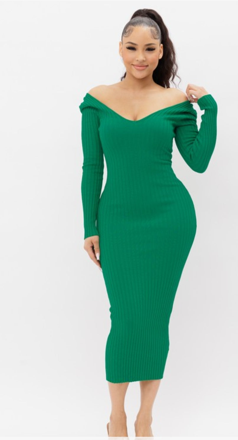 VESTIDO AJUSTADO CON MANGA 21449