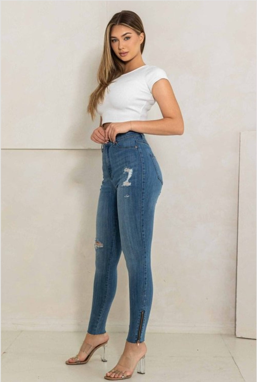 PANTALONES JEANS VIBRANT STRECH SKINY EP-5176