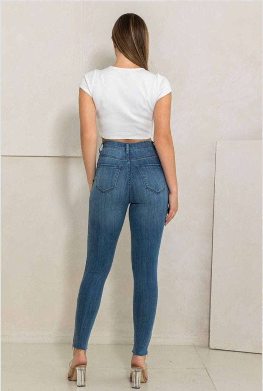 PANTALONES JEANS VIBRANT STRECH SKINY EP-5176