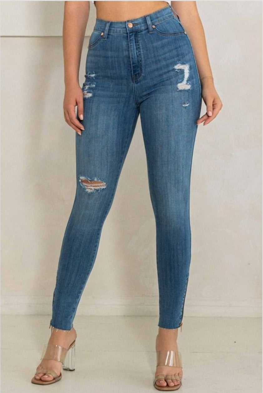 PANTALONES JEANS VIBRANT STRECH SKINY EP-5176