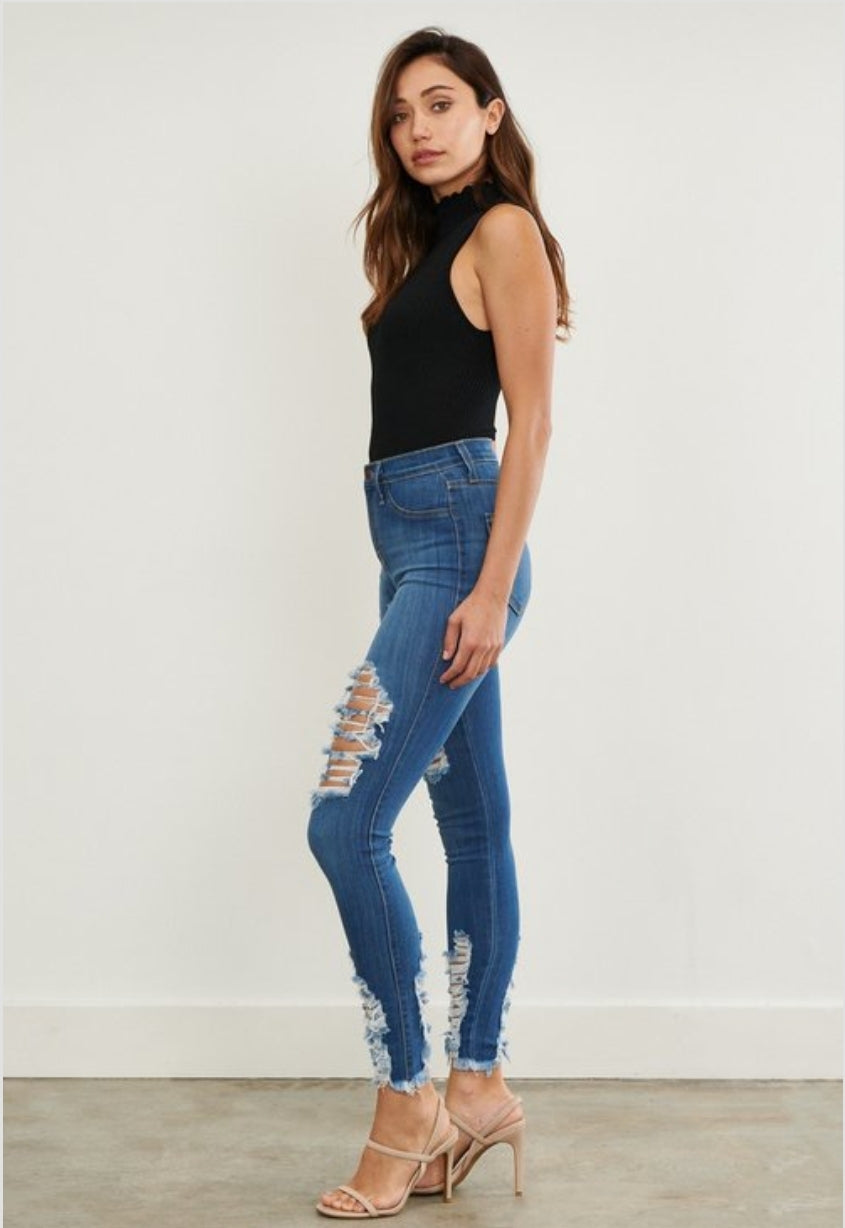 PANTALON JEANS VIBRANT STRECH SKINNY P-1209