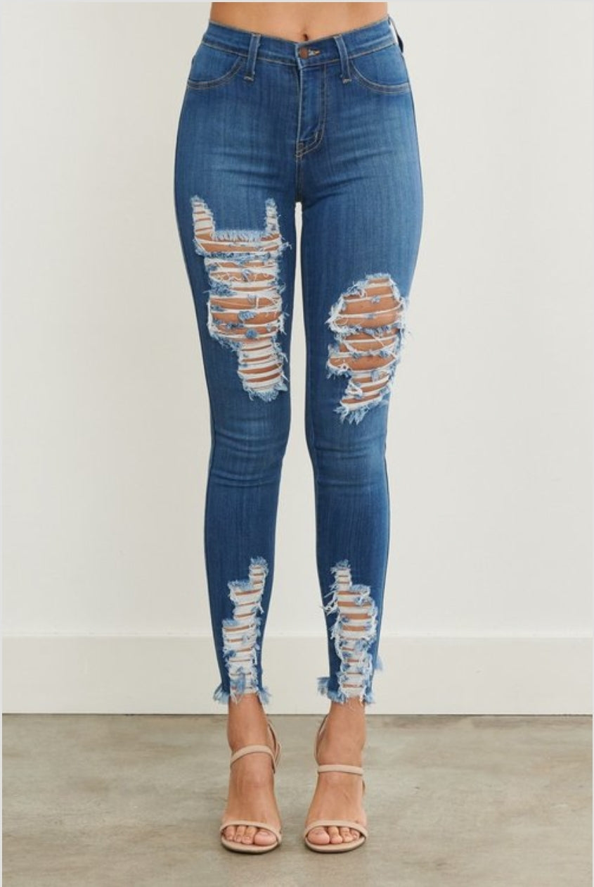 PANTALON JEANS VIBRANT STRECH SKINNY P-1209