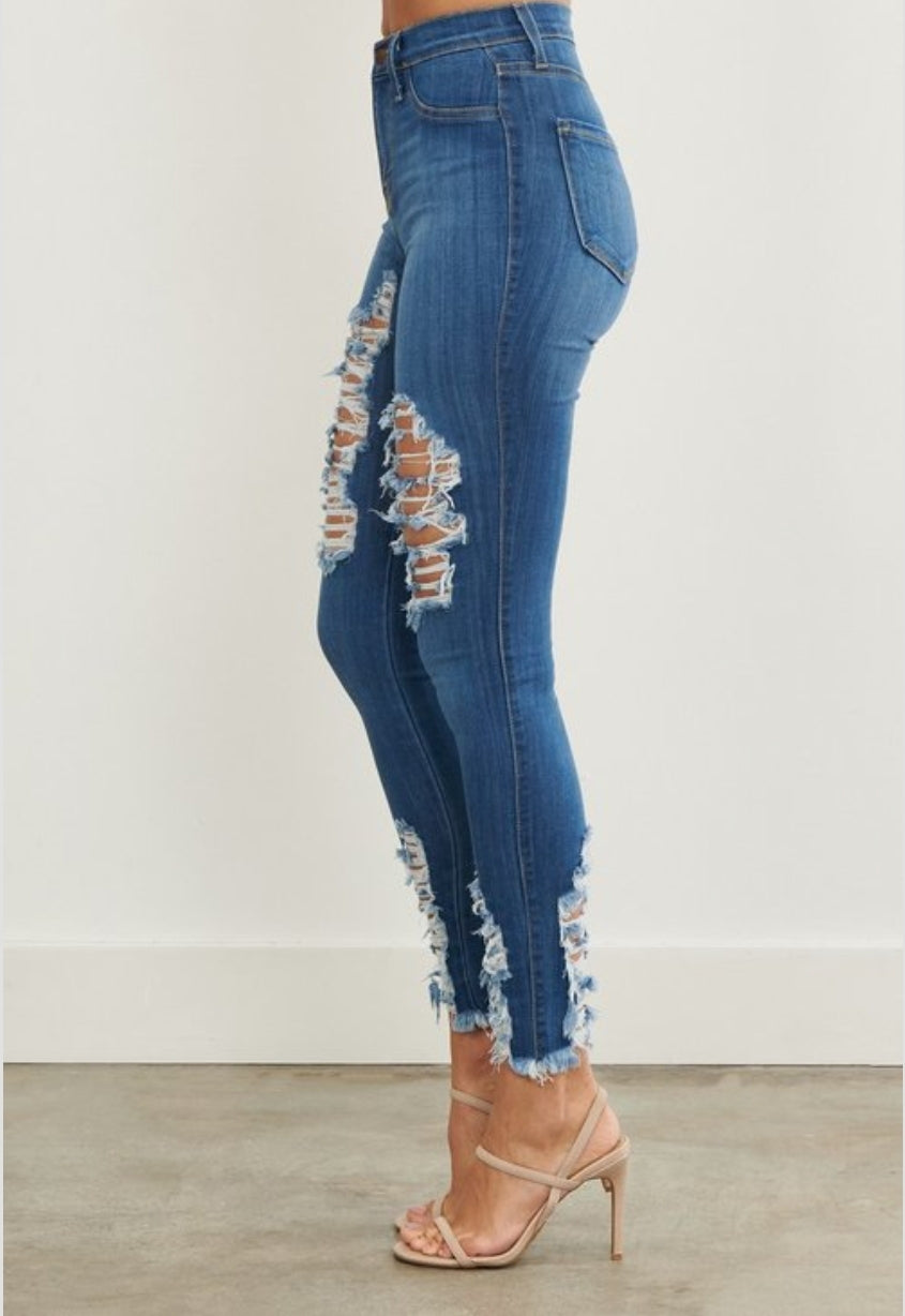 PANTALON JEANS VIBRANT STRECH SKINNY P-1209