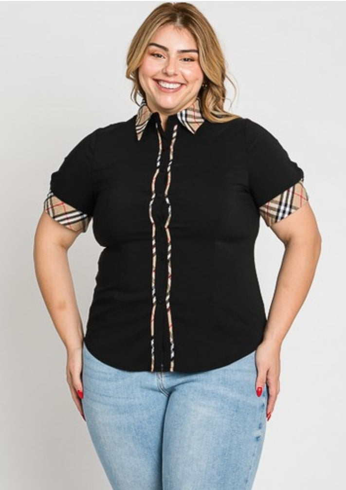 CAMISAS CON MANGA Y CUELLO ESTILO BB-12034