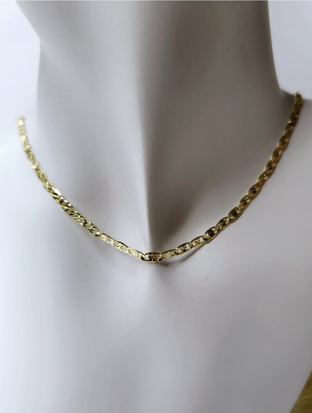 Medium Thin Necklace 18 in high quality cadena tejido Guci diamantada CA008