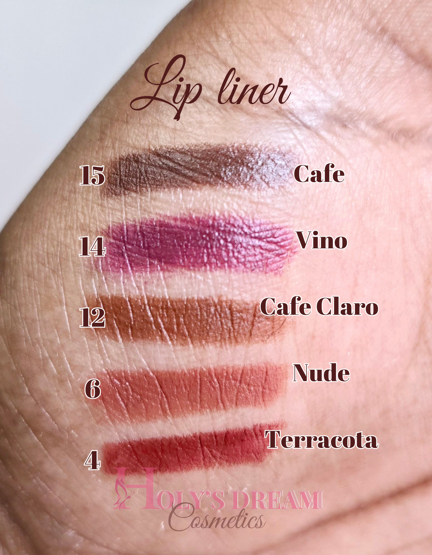 Lip liner brown color  12