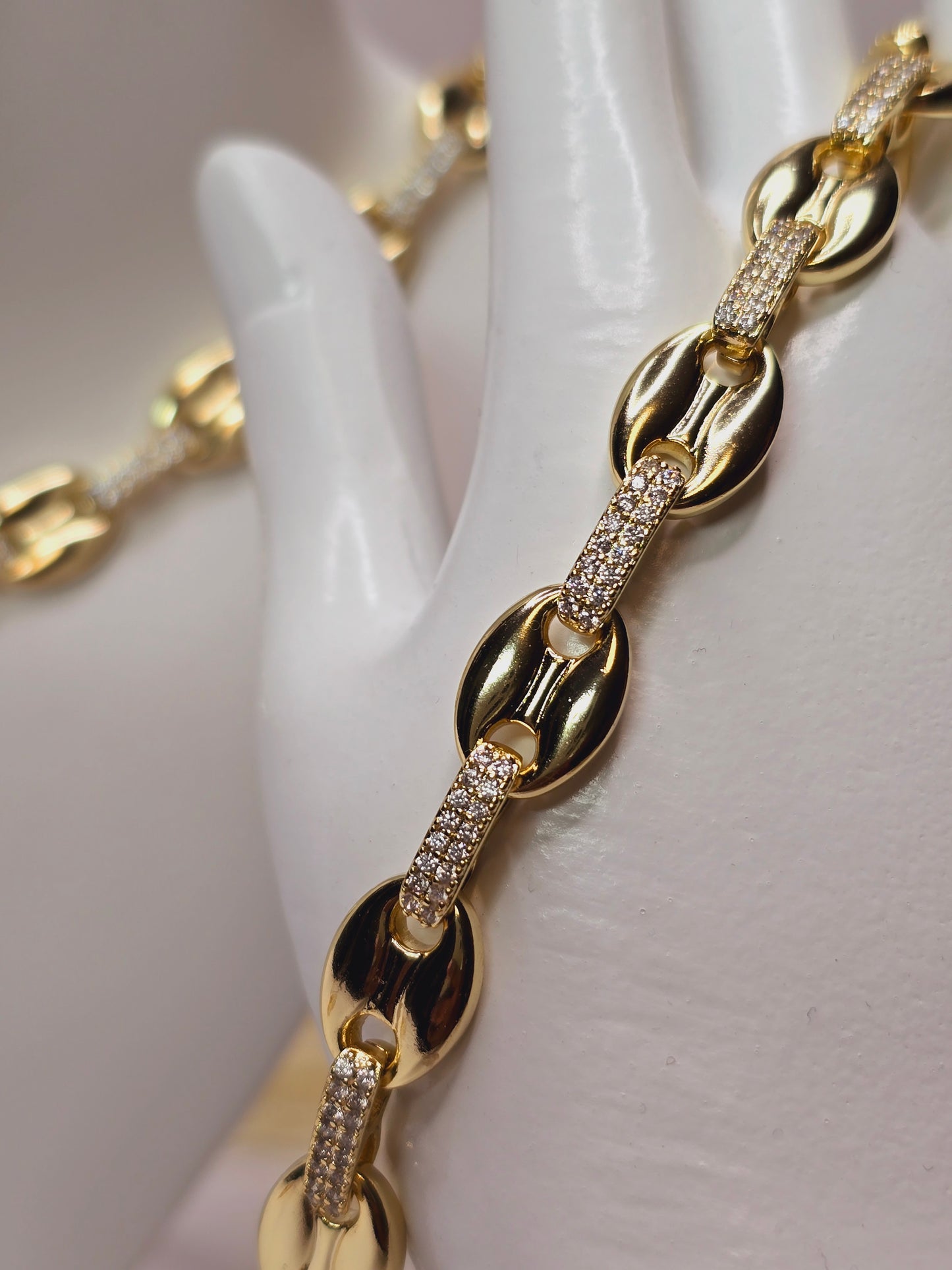 Chocker set with diamond  necklace 18 in high quality - Cadena con dianante 18 pulgadas (Copy)