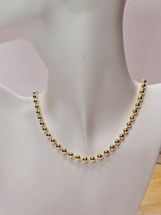 Balls Chocker 18 in high quality necklace - cadena corta de bolas