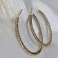 Small hoop earring with diamonds AR0042