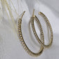 Small hoop earring with diamonds AR0042