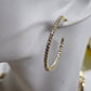 Small hoop earring with diamonds AR0042