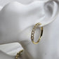 Small hoop earring with diamonds AR0042