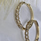 Small hoop earring with diamonds AR0042