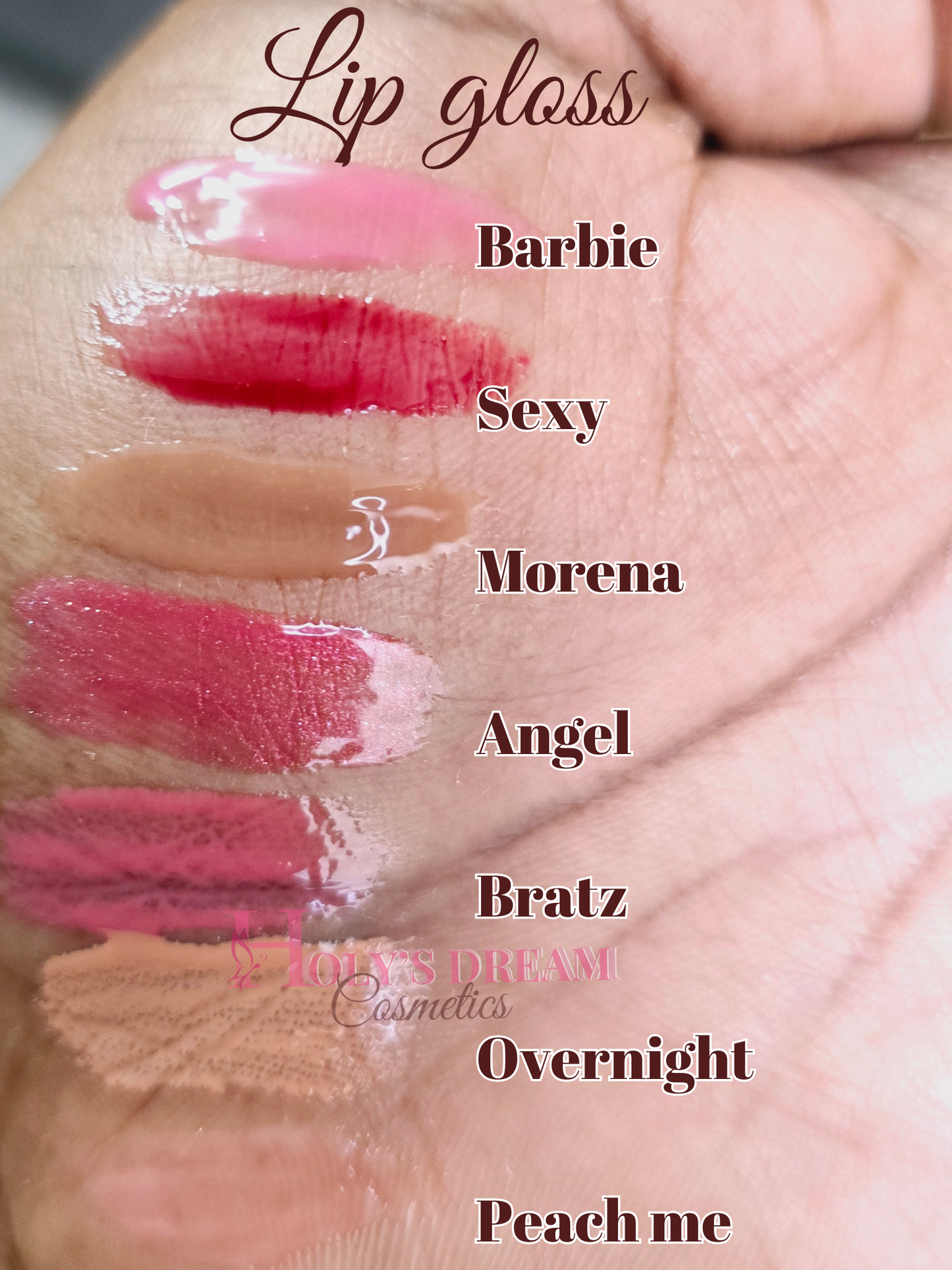 Barbie lip gloss Rose  Color