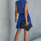 vestido corto sin mangas azul electrico  ELMIS01
